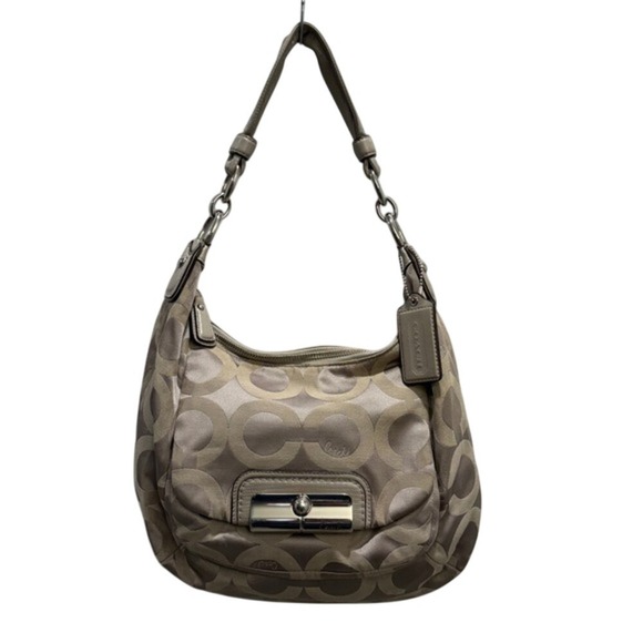 Coach Handbags - Coach Kristin Signature Op Art Sateen Hobo Shoulder Bag Y2K Aesthetic
